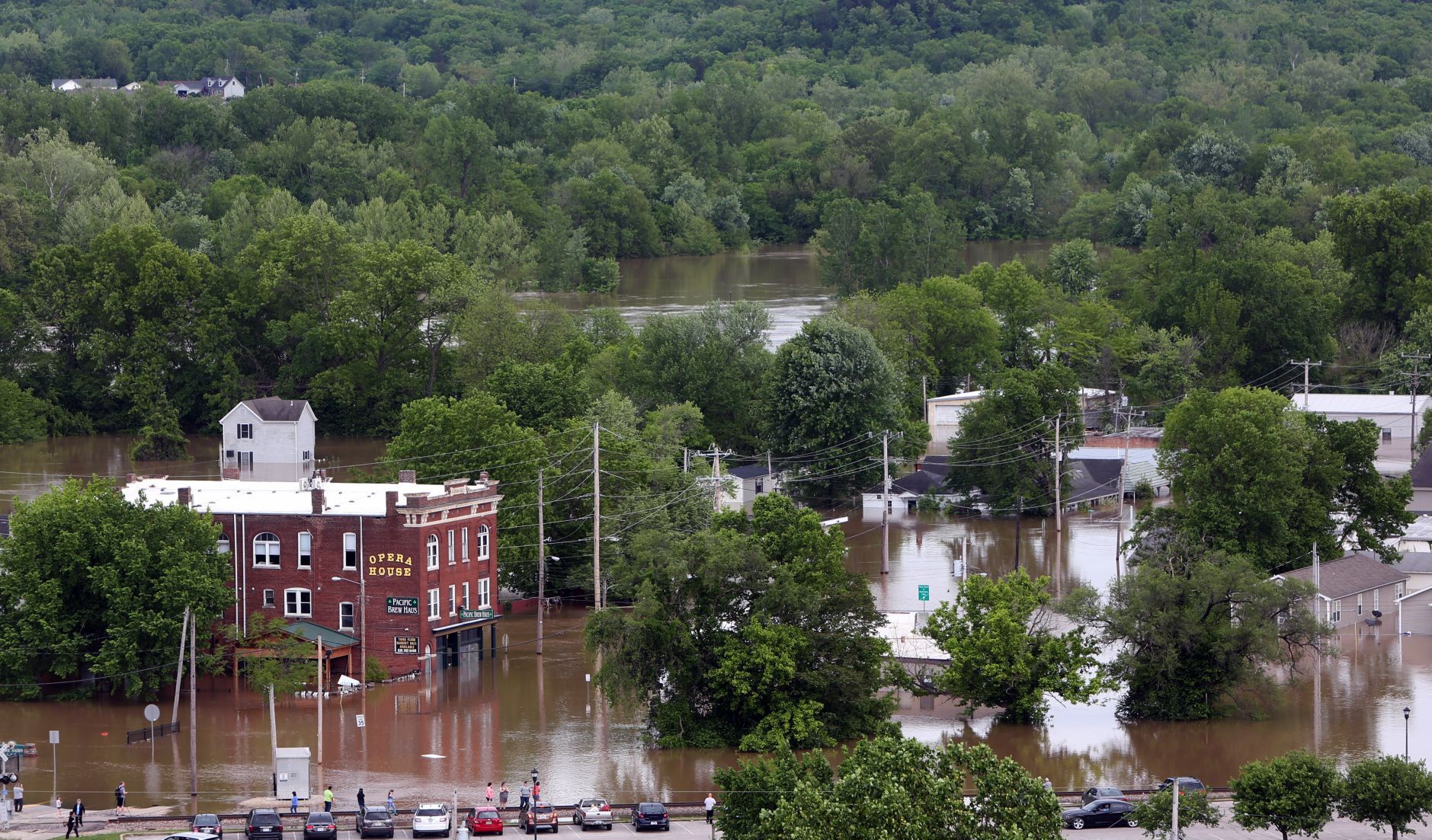 Homes and businesses flooded in Pacific